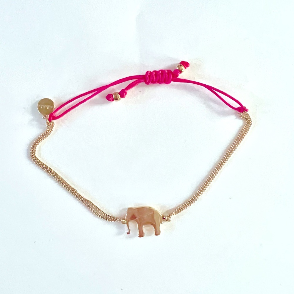 Stella & Dot Wishing Elephant Bracelet in Gold
